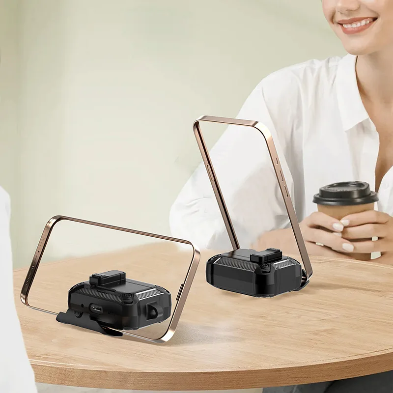 Чехол для AirPods 4-го поколения с подставкой для телефона, полная защита от падения, автоматический блокирующий переключатель, дизайн с комплектом очистителя для Airpods 4