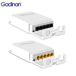Gadinan 5-Port Waterproof POE Repeater 100/1000Mbps Outdoor Network POE Extender IP55 VLAN 44-57V 90W for POE Camera Wierless AP