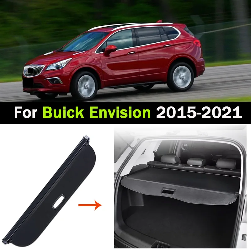 Car Rear Trunk Cargo Cover For Buick Envision 2015 2016 2018-2021 Luggage Storage Security Shade Shield Curtain Mat Partition