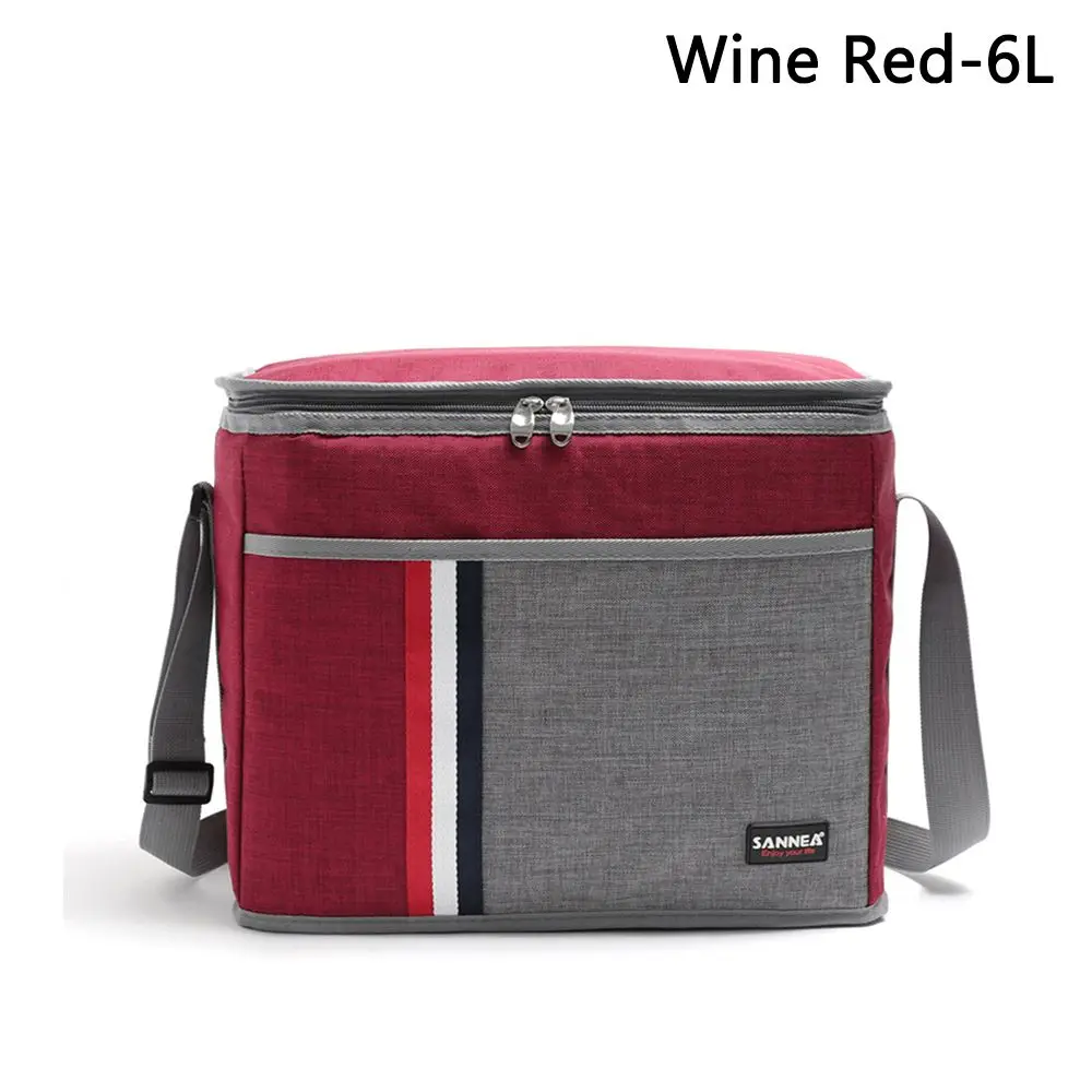 Casual Travel Handbags Oxford Cloth Waterproof Thermal Insulated Lunch Bags Picnic Bag Food Storage Box Cooler Bag