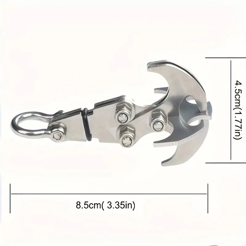 Stainless Steel Claw Hook Gravity Hook Outdoor Wilderness Exploration Survival Hook Life Saving Flying Tiger Hook Folding Hook image 2