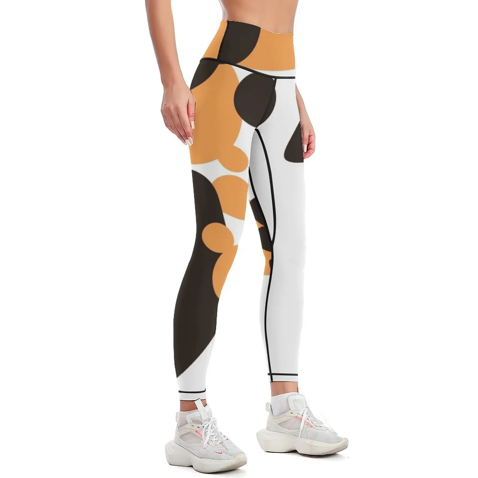 Stylized Calico Pattern Leggings legings for fitness gym sportswear woman Womens Leggings