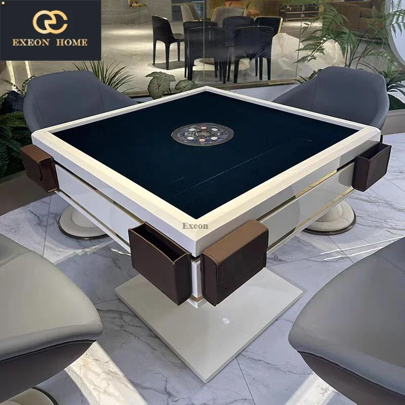 Automatic Home Mahjong Table light Luxury Home Design Creative Villa Living Room Chess Table