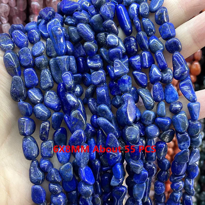 Natürliche Lapislazuli Runde Rohr Facettierte Lose Spacer Stein Perlen Für Schmuck Machen DIY Handgemachte Armbänder Halskette Zubehör
