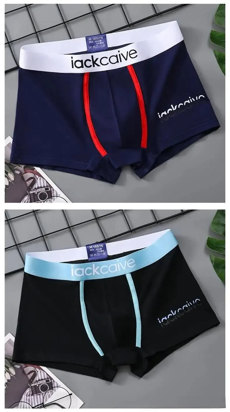 3Pcs Männliche Höschen Baumwolle männer Unterwäsche Boxer Atmungsaktiv Mann Boxer Gedruckt Unterhose Bequeme Shorts Männer Unterwäsche M-3XL – Detail 12