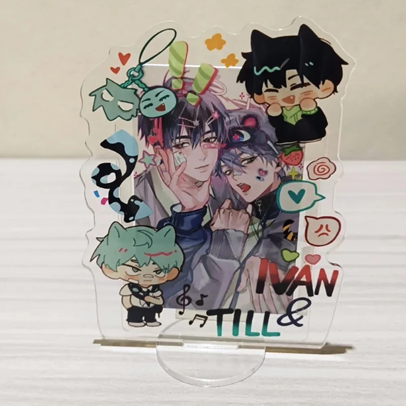 Anime Alien Stage Ivan Till Cosplay Portafoto in acrilico Porta carte da 3 pollici Cornice per foto Espositore Decorazione da tavolo