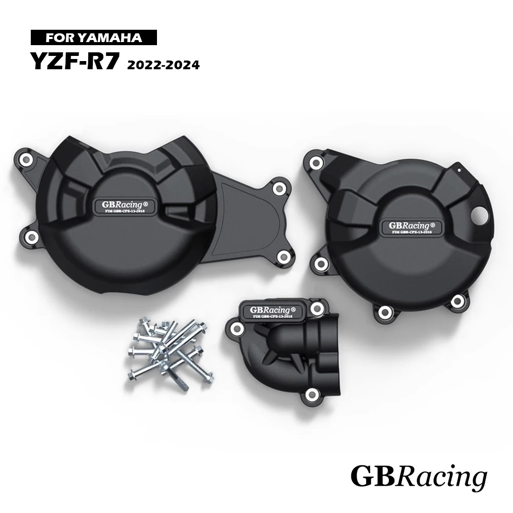 YZF-R7 2022-2024 GBRacing Engine Protect Cover For YAMAHA R7 Motorcycle Clutch Pulse Protection Cover Accessories