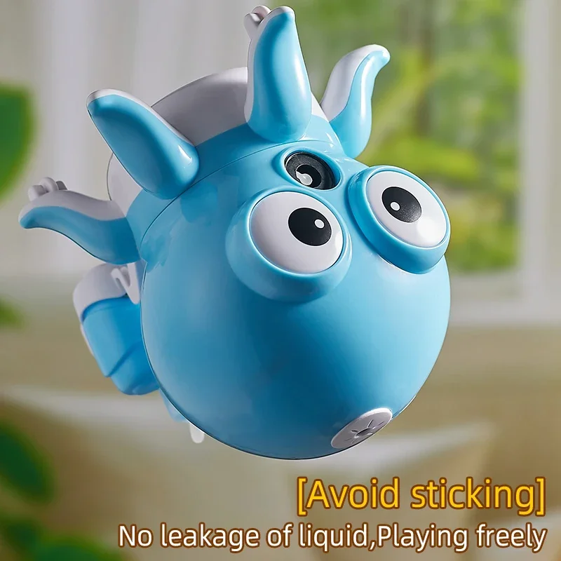 Walking Dancing Ink Fish Bubbles Machine Electric Can Play Indoor And Outdoor Cute Universal Soap Bubbles Maker For Children