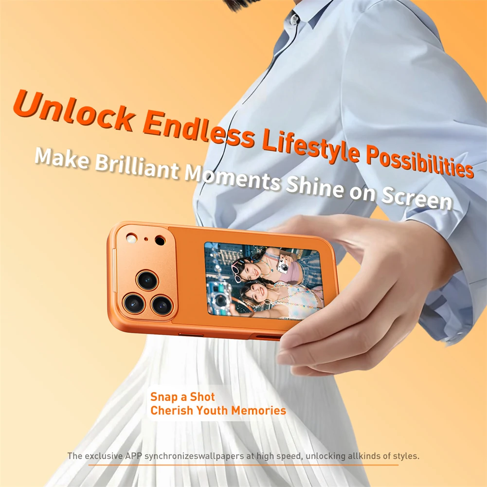 NFC وظيفة AI الحالات الهاتف آيفون 17 برو ماكس شاشة الحبر DIY الفاخرة E شاشة الحبر عرض جراب هاتف مخصص