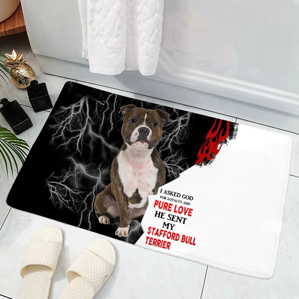 Please Remember Chihuahua Dog Doormat Decor Print Pet Dog Carpet Flannel Non-Slip Absorption Doormat for Bedroom Kitchen