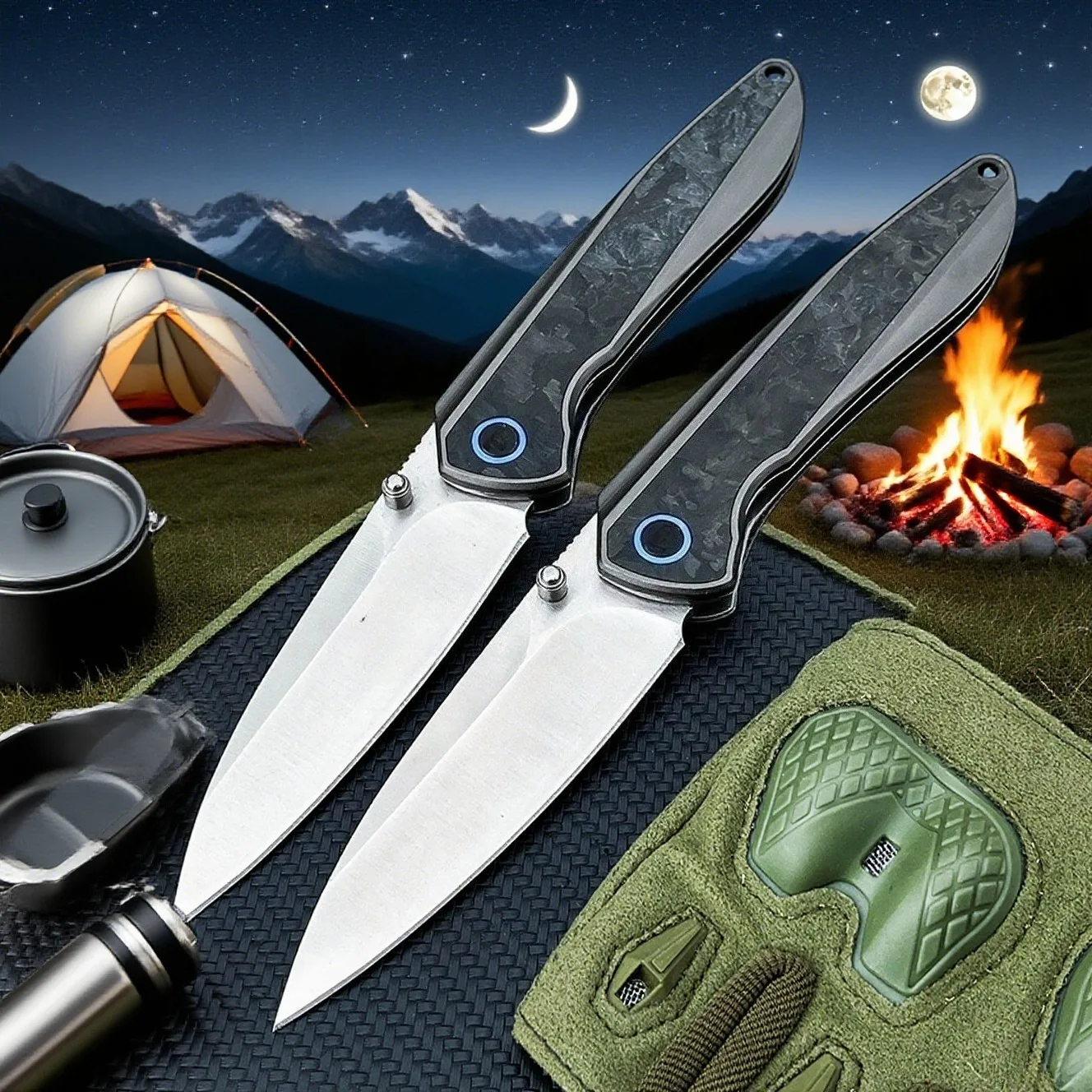 

EDC высокая твердость 7Cr17Mov лезвие открытый складной нож для кемпинга портативный дикая природа выживание приключения охота универсальные инструменты