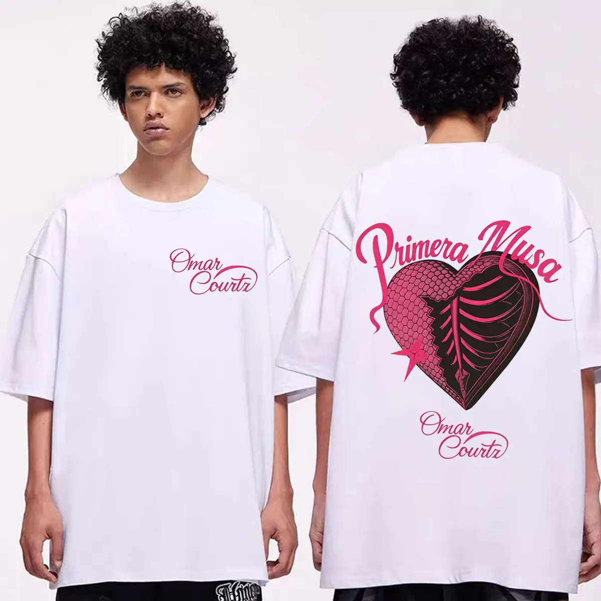 

Omar Courtz Primera Musa Album Graphic T Shirts Harajuku Y2k Short Sleeve T-shirt Men Women Fashion Casual Oversized T-shirts