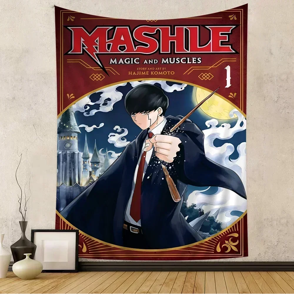 Mashle Magic and Muscles Cartoon Tapestry Art Science Fiction Room Home Decor Wall Hanging Sheets