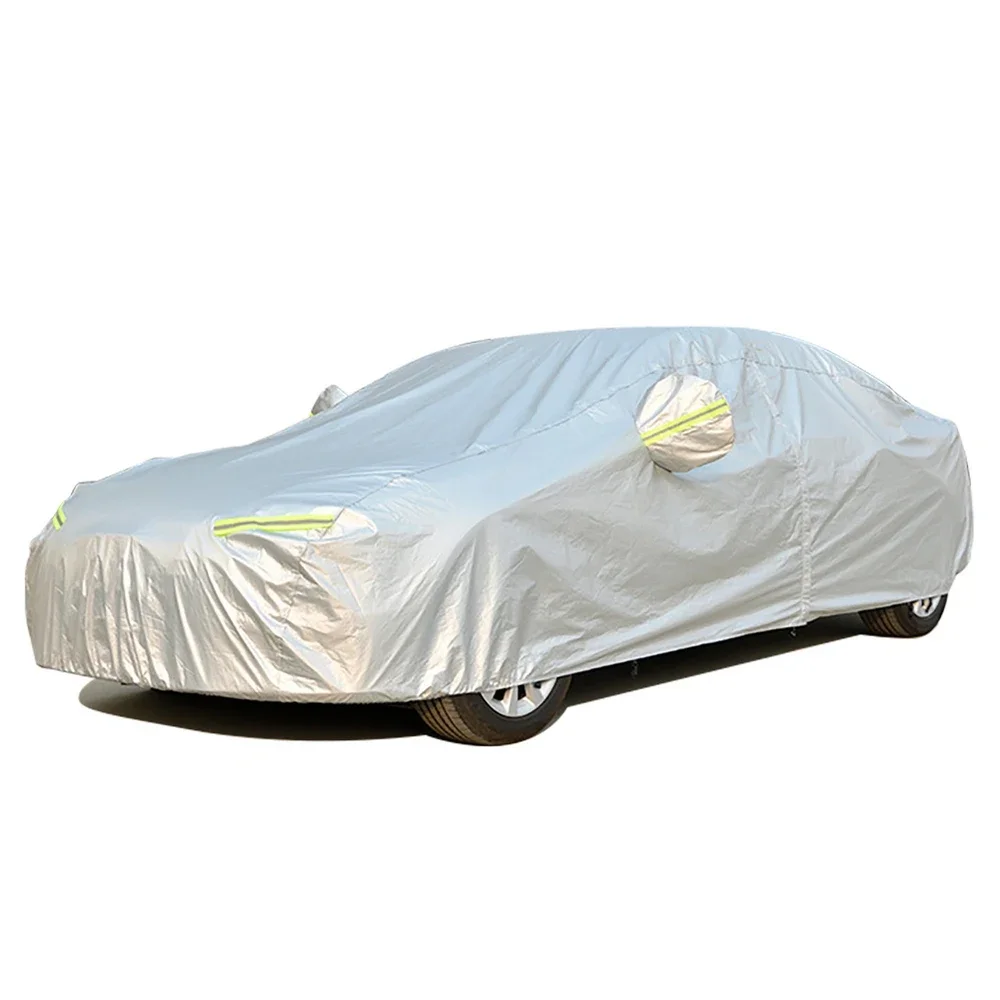 

Factory Price Silver Waterproof Car Covers Garage Sun Care UV Protection Car Body Cover Car Covers