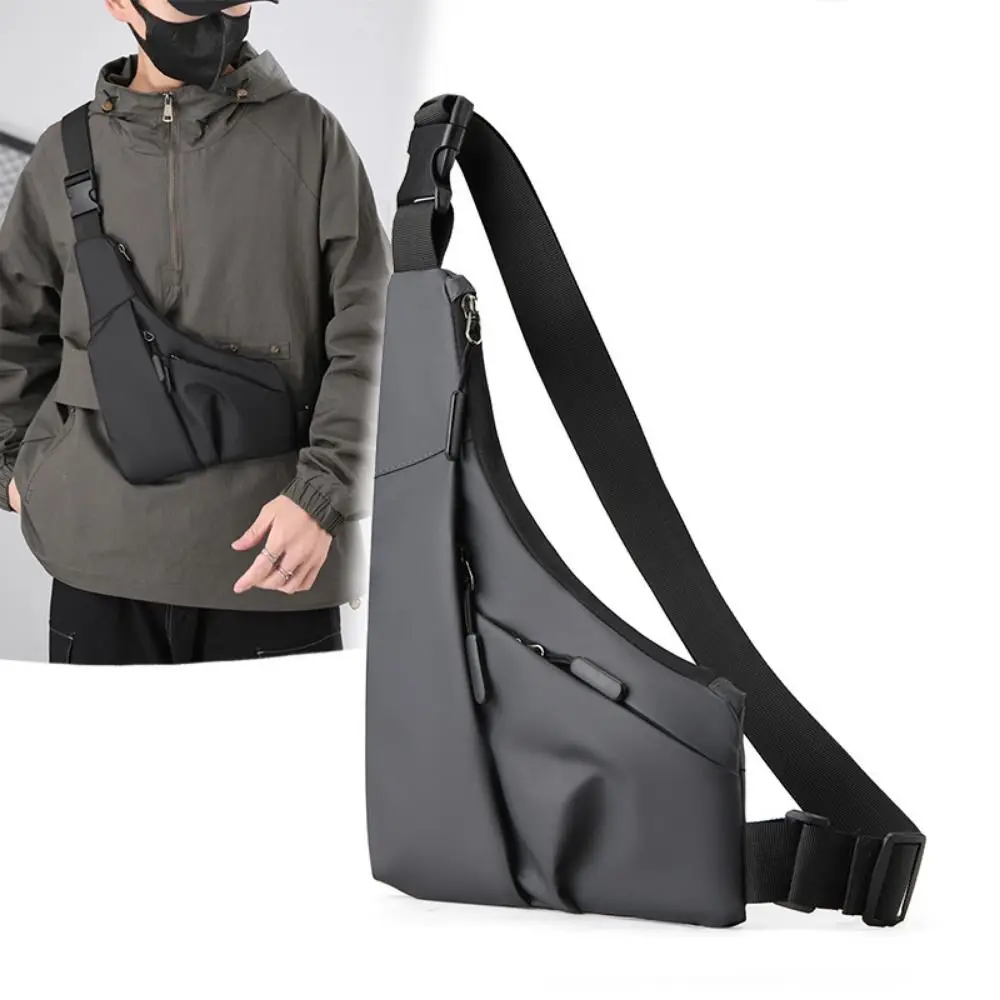 

Portable Outdoor Shoulder Bag Multi-pocket Adjustable Strap Men's Chest Pack Waterproof Sturdy Crossbody Backpack Hiking
