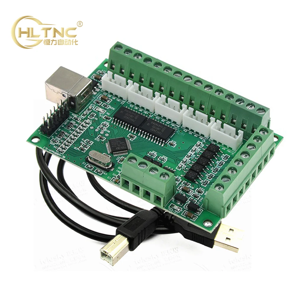 HLTNC CNC Controlador MACH3 sistema 4 eixos USB / 5 eixos DB25 LPT