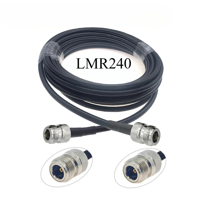 LMR240  N Female to N Male LMR240 Coaxial Jumper 50 Ohm for 4G 5G LTE Antenna 15cm to 20M