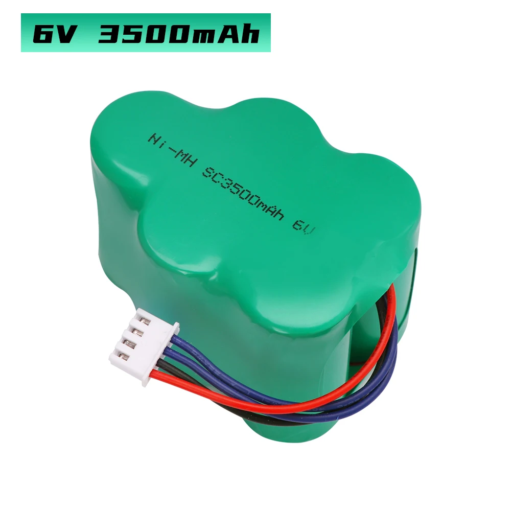 Bateria robô aspirador de pó 6v ni-mh 3500mah para 620 710 d73 d76 ecovacs lp43sc 3300p5 se encaixa cod rb001 cen630 tbd71 etc.
