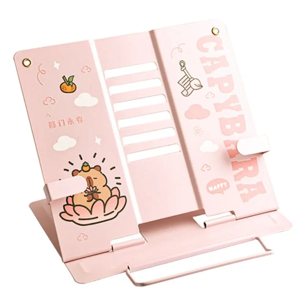 High-quality Metal Book Reading Stand Multicolour Foldable Documents Holder Adjustable Foldable Support Rack Paintings