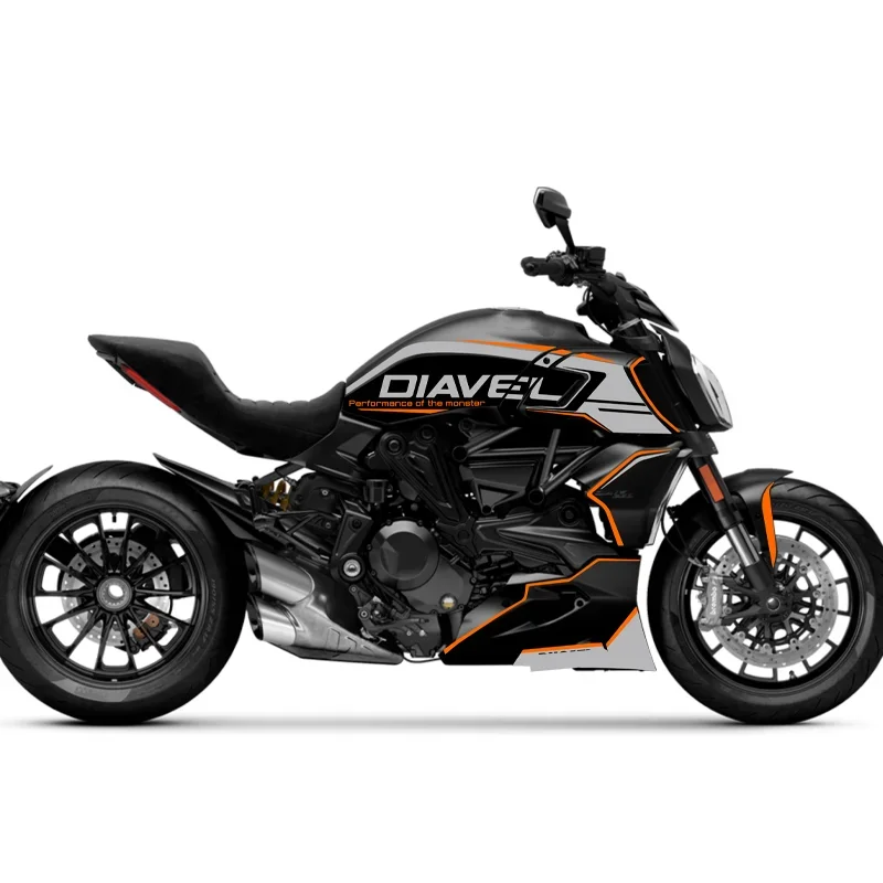 FOR  DIAVEL 1260S 1260  Motorcycle body fairing sticker Tank Pads Gas Knee Grip Traction Sticker Protector