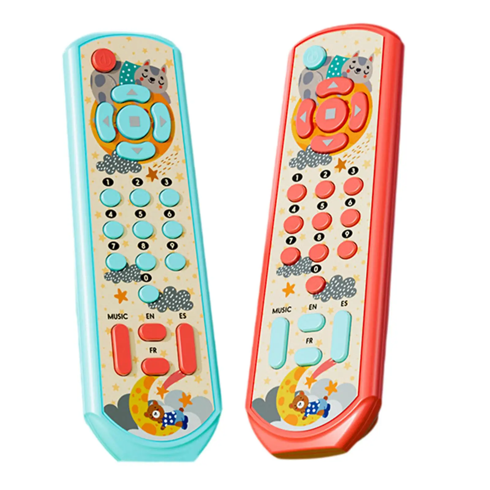 Juguete remoto para niños pequeños, aprendizaje de reconocimiento de Color, Juguete Musical español para bebés de 12 a 18 meses