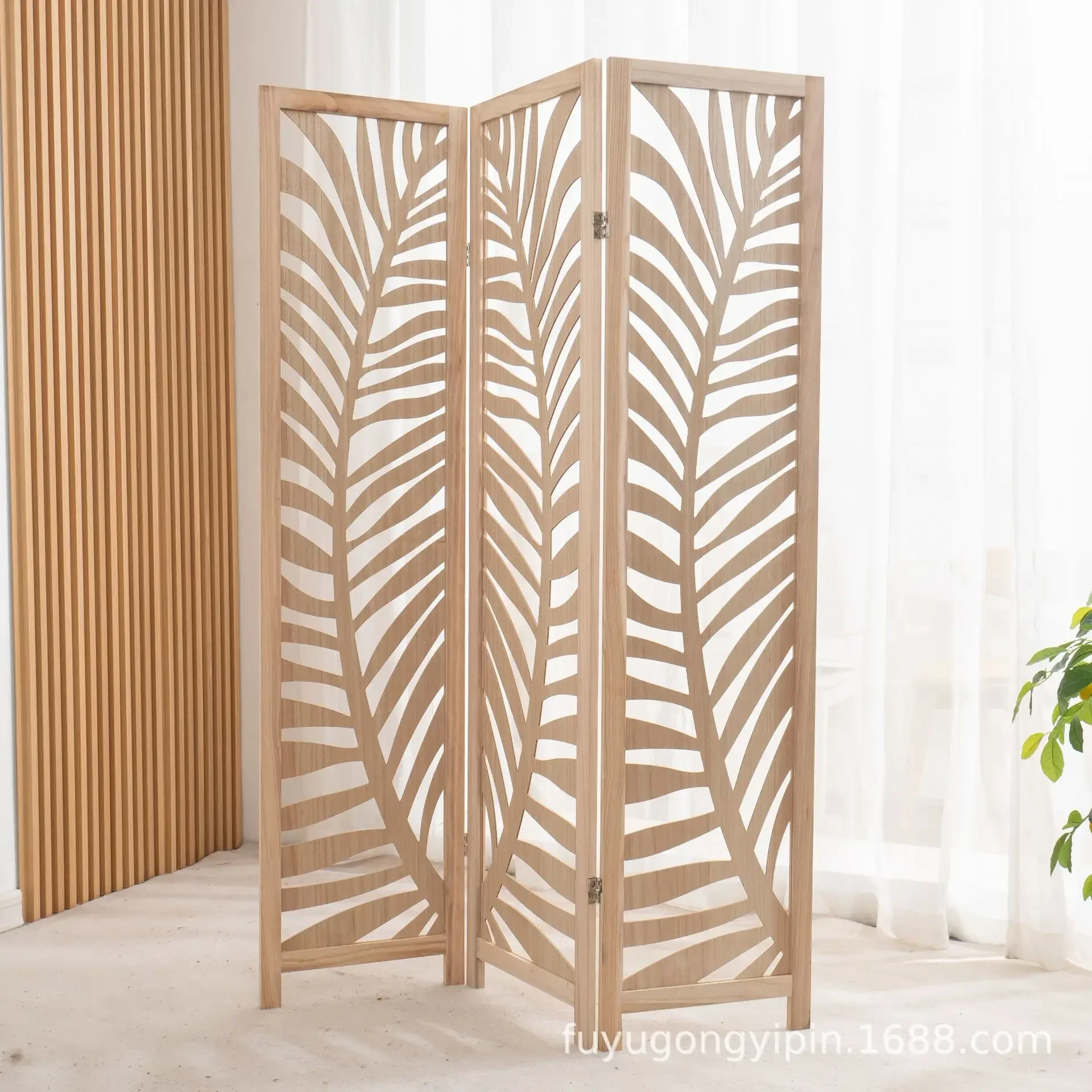 

5 pcs New Chinese wooden screen partition living room fashion porch simple modern decorative frame folding mobile partition wall