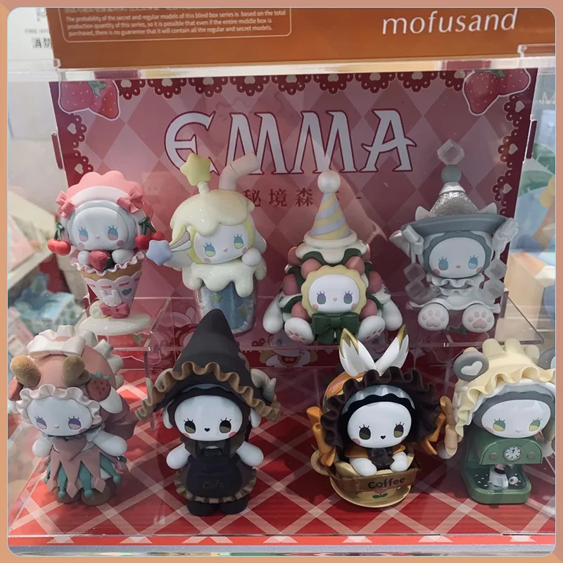 Emma secret floresta cafeteria série caixa cega brinquedos anime figura de ação kawaii caixa caja surpresa caixa mistério presente aniversário