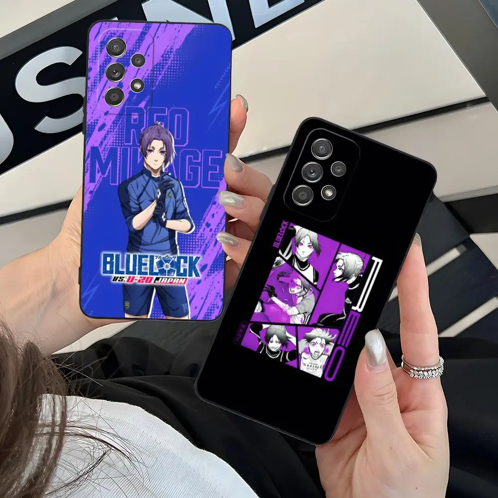 

Чехол для телефона Blue Lock Reo Mikage для Samsung Galaxy A73 72 71 70 56 55 54 53 52 36 35 34 23 16 15 5G Цветной защитный роскошный