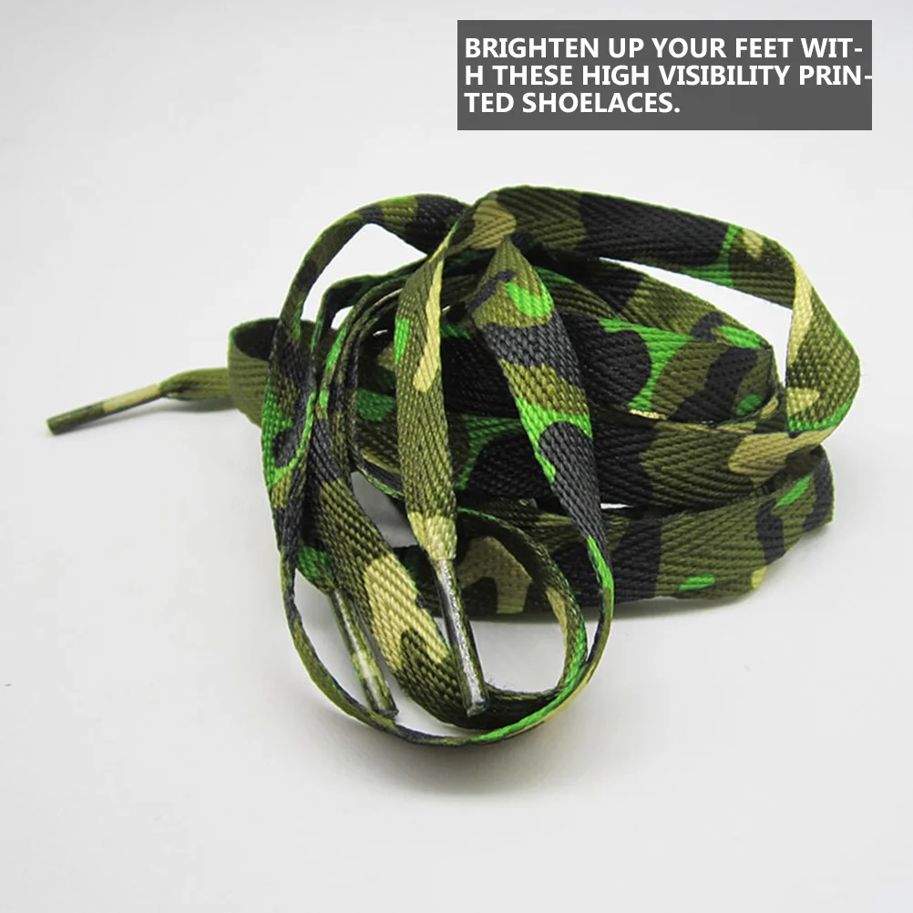 

3pcs Shoe Lace Printing Polyester Shoestring For Sports Sneakers Disruptive Pattern Polyester Shoestring Shoelace