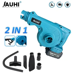 JAUHI 2 IN 1 Cordless Electric Blower Garden Electric Hair Dryer Vacuum Cleaner Garden Cleaning Tools for Makita 18V Battery