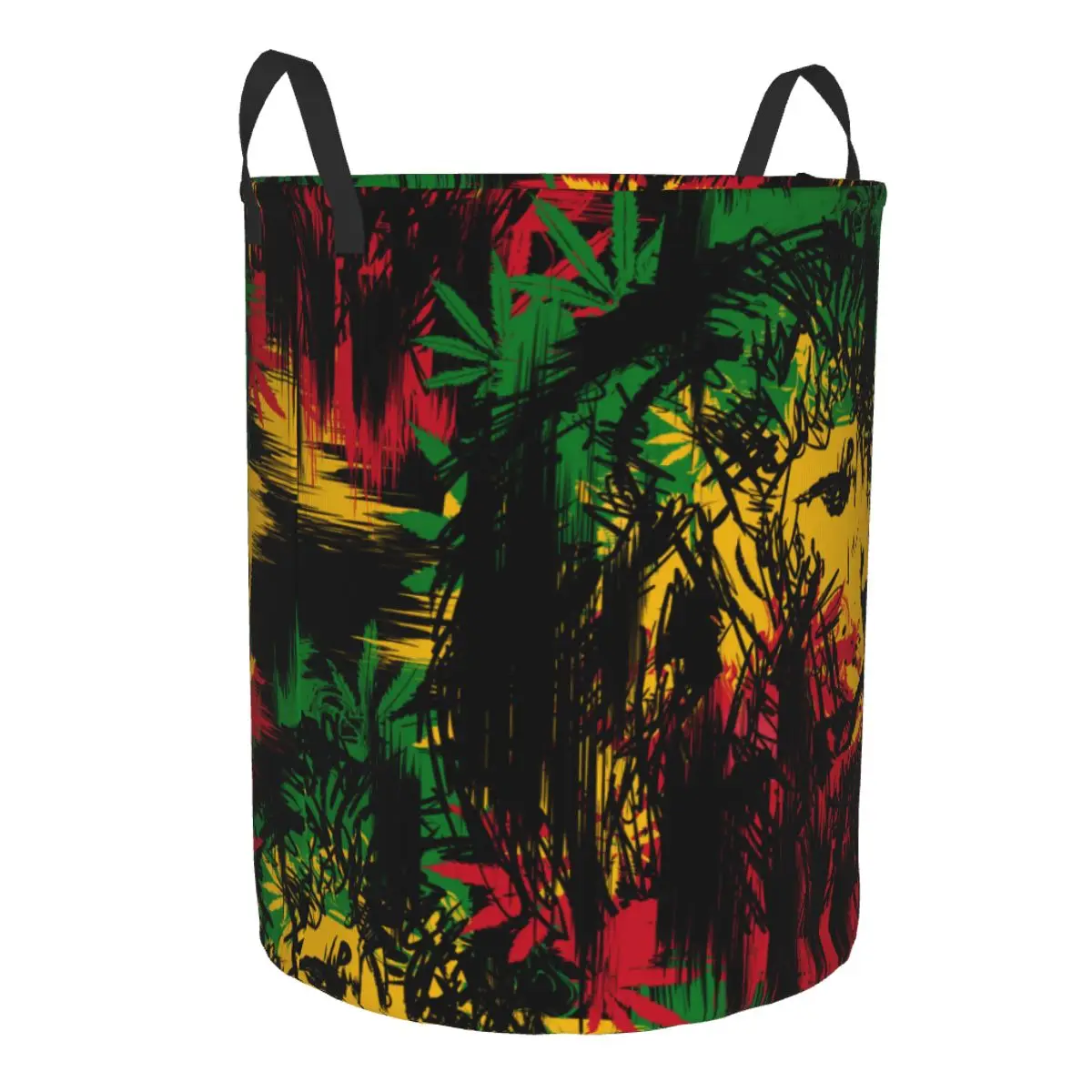 Laundry Basket Lion Rasta Print Dirty Clothes Storage Bucket Wardrobe Clothing Organizer Hamper