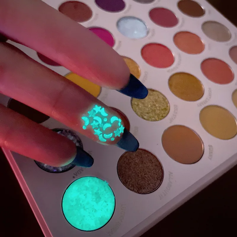 Paleta de sombras com logotipo personalizado, marca própria, brilho fosco, maquiagem para os olhos, logotipo personalizado, baixo moq