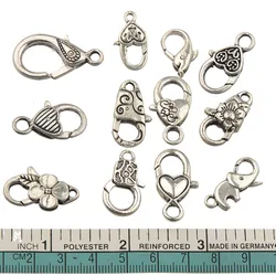 Mixed Clasps Bangles Rope Crafts Handmade Toggle Hook DIY Spring Antique Metal Fashion Wholesales Jewelry Findings 12pcs