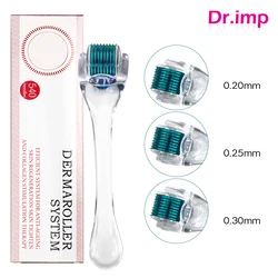 Micro Medical Grade Derma Roller Titanium Dermaroller, Terapia para o crescimento do cabelo facial, Ferramenta de rejuvenescimento da pele Hot 540