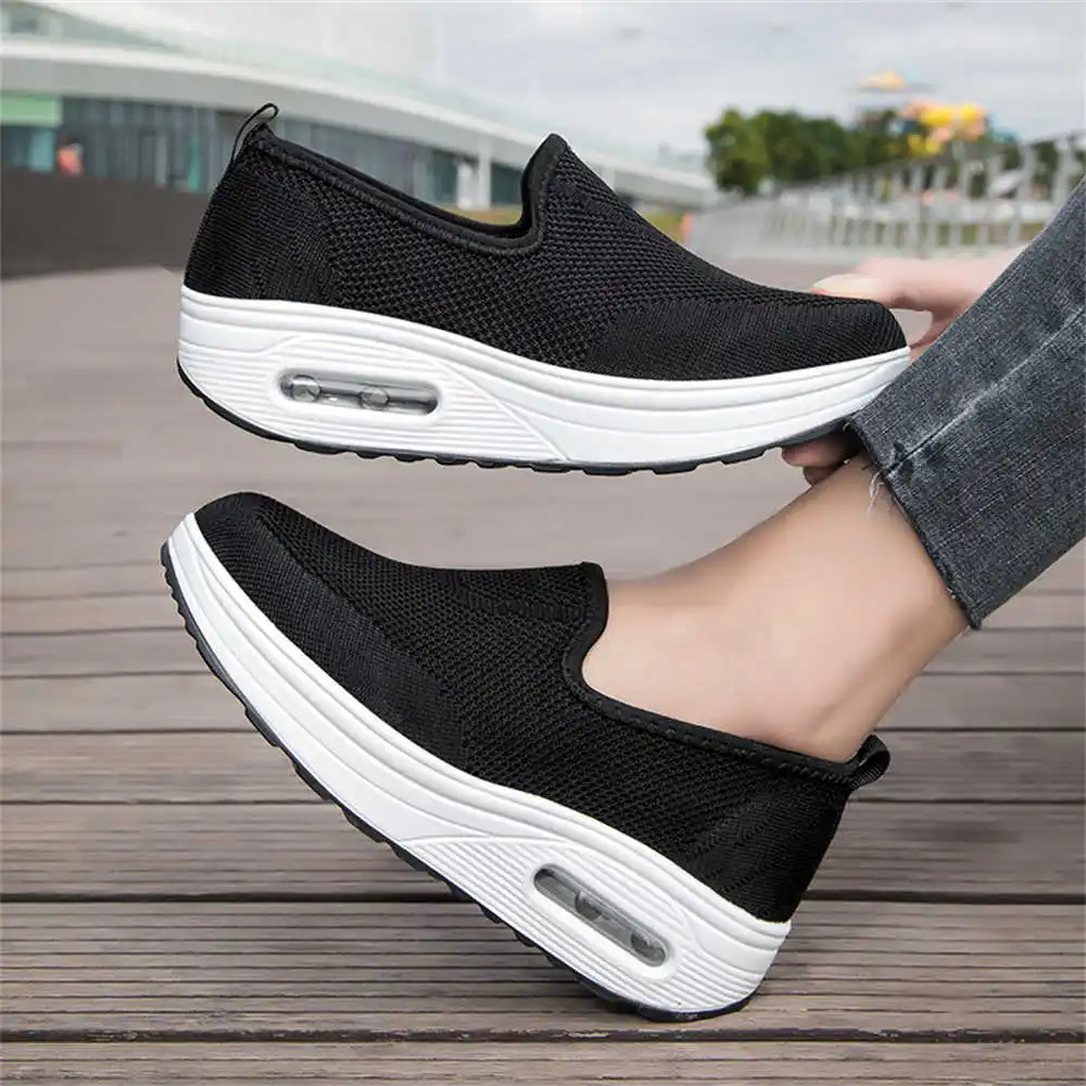 

Tilting High Wedge Outdoor Women's Sneakers Loafers Boots From Fabric Designer Shoes Woman Sports Sneachers Donna Sport