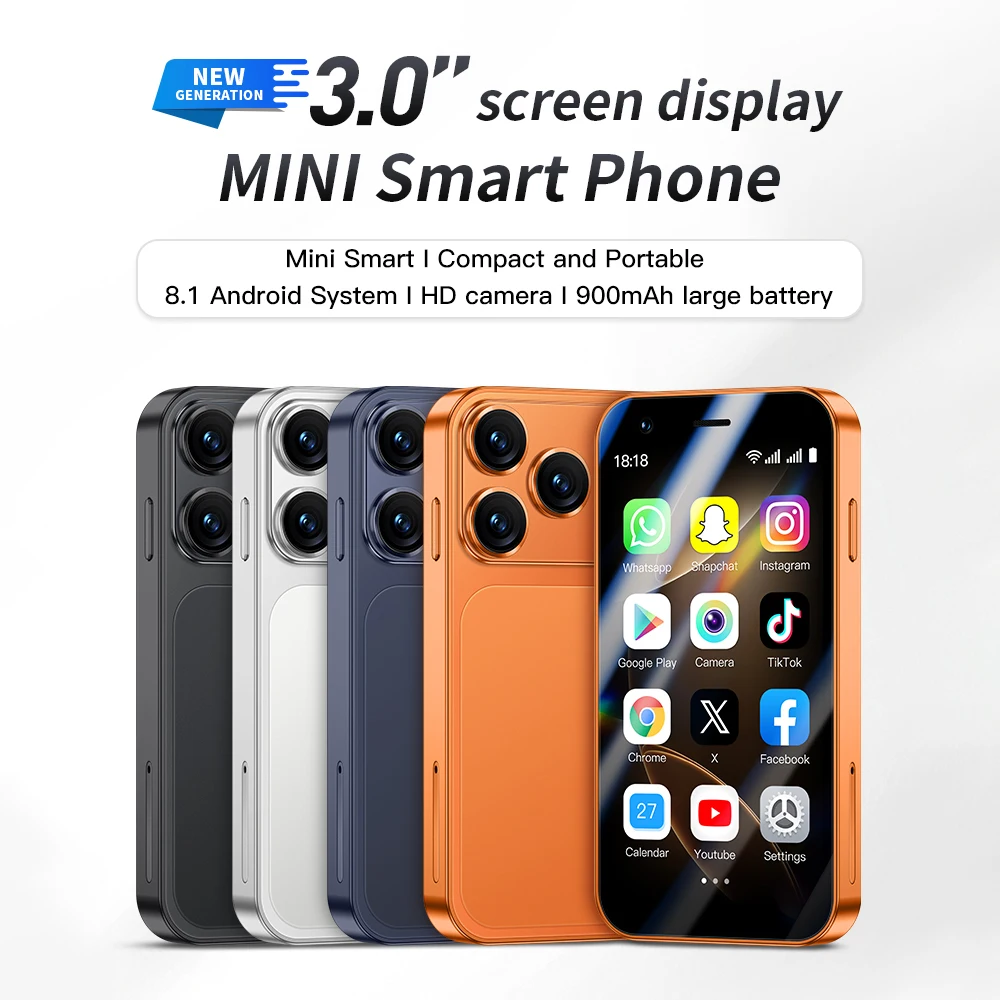 ONEMYTH A17 Mini Android8.1 هاتف ذكي 3.0 بوصة 2 جيجابايت رام 16 جيجابايت روم ثنائي الشريحة الاستعداد Play Store 3G هاتف صغير #2