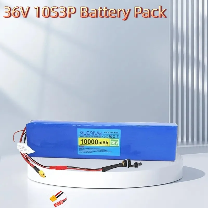 

NEW 36V 10Ah 18650 10S3P Lithium Battery Pack, 250W-600W Power for Xiaomi Essential Scooter, Comes with 42V Charger