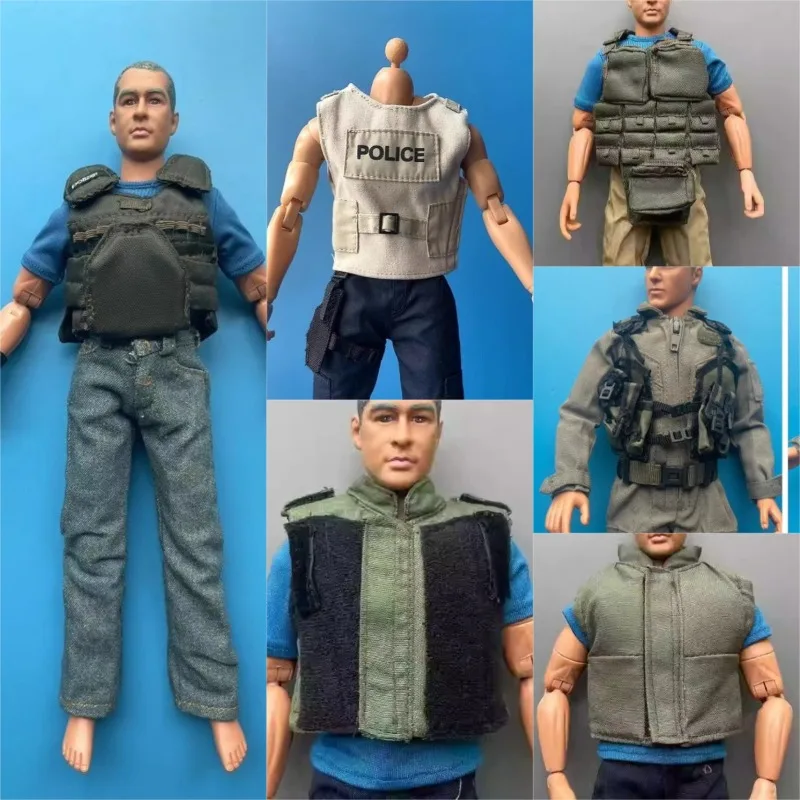 

1/6 Scale Soldier Accessories Vest Camouflage Jungle Tactical Chest Rig Bulletproof Model for 12inch Action Figures Toys DIY