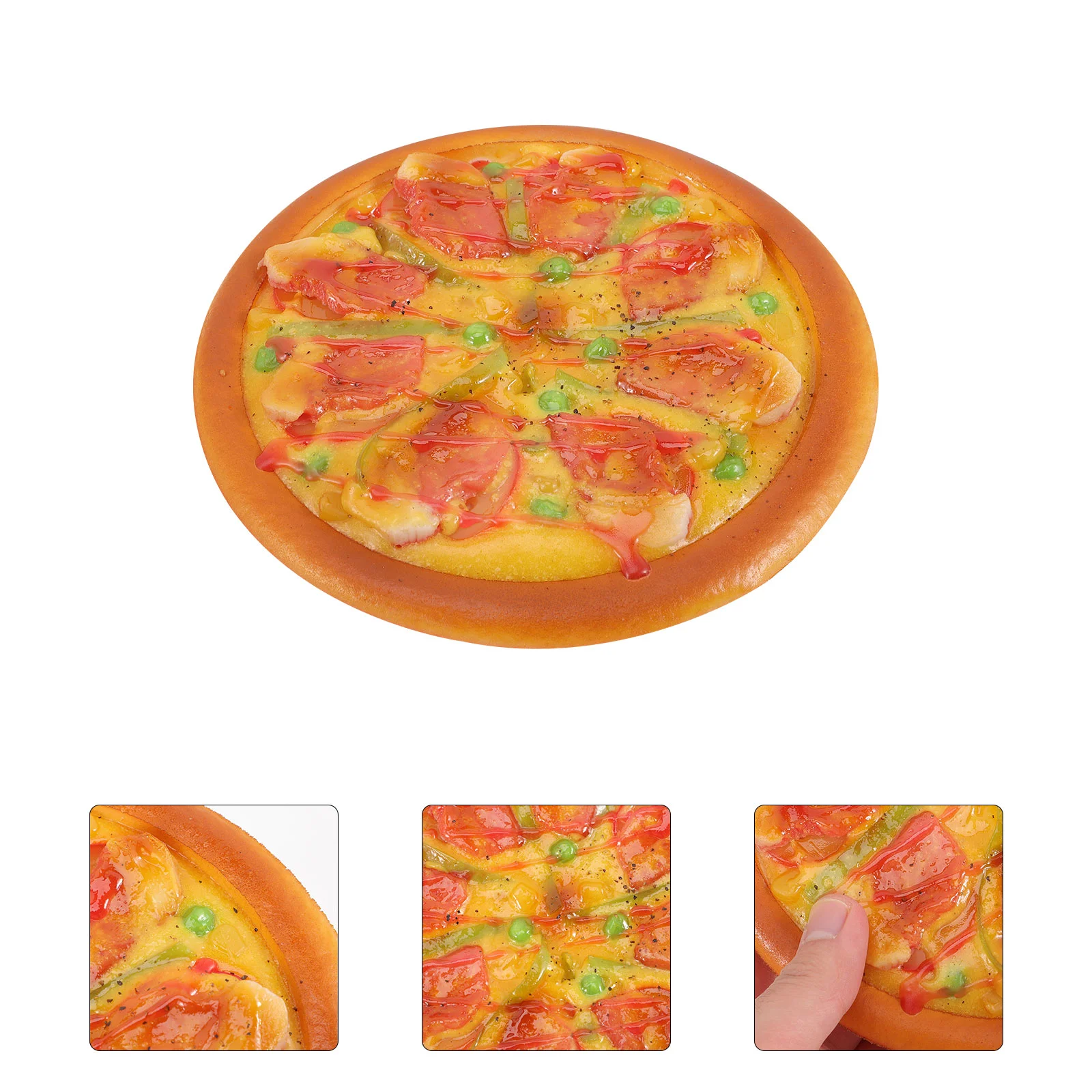 

Simulated Pizza Pretend Toy Fake Ornament Simulation Decorate Display Prop Child