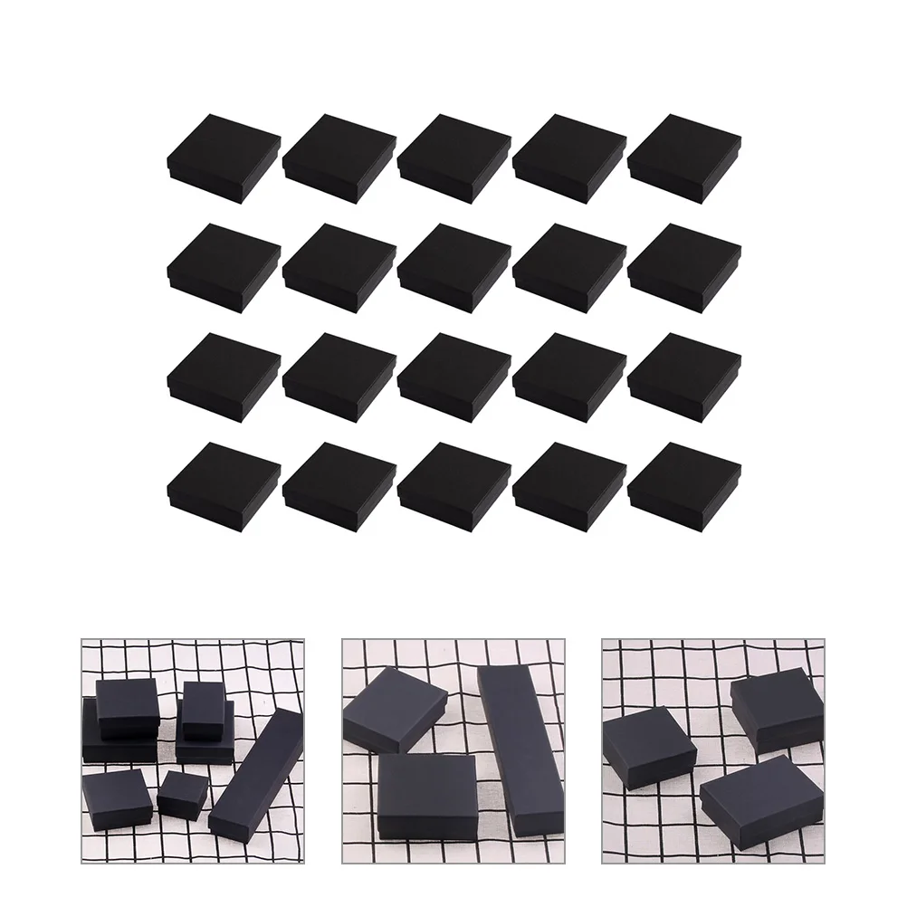 

20pcs Jewelry Gift Packaging Ring Necklace Storage Earring Boxes Valentine Birthday Wedding Anniversary Gift Box Display Case