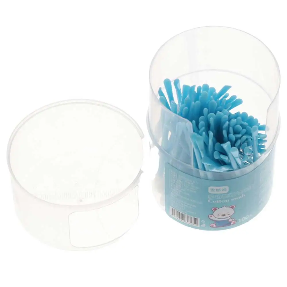 100 قطعة/المجموعة رمش تمديد الغراء إزالة مزدوجة رئيس مسحات القطن الأنف Lipstik الأذن تنظيف ماكياج القطن عصا