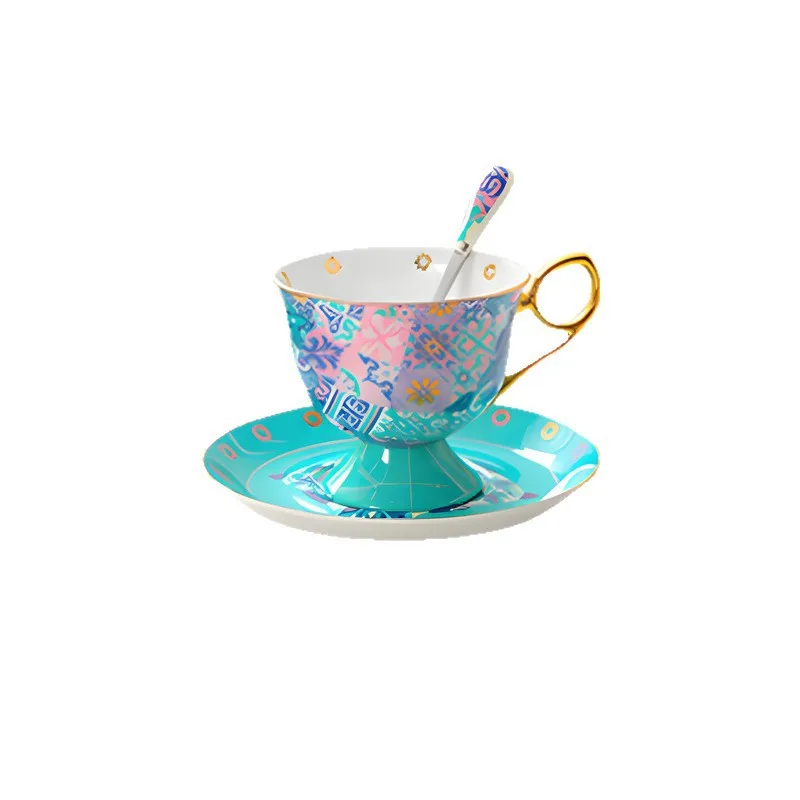 

Bone China Ceramic Coffee Cup Saucer Set for Hotel Afternoon Tea Coffee