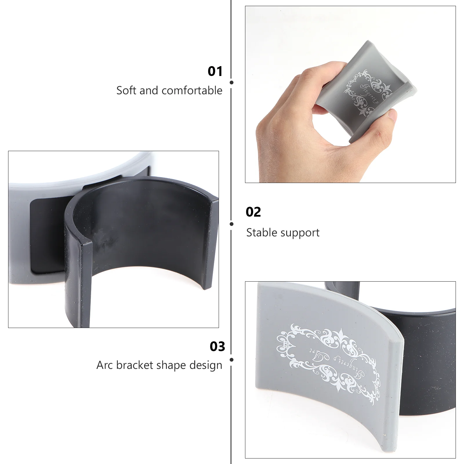 Hand Rest Nail Silicone Pillow Wrist Supports Cushion for Home Manicures Silica Gel Removable