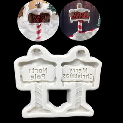 Merry Christmas Signs Snowman Sock Bell Silicone Cake Baking Mold Sugarcraft Chocolate Cupcake Fondant Decorating Tools