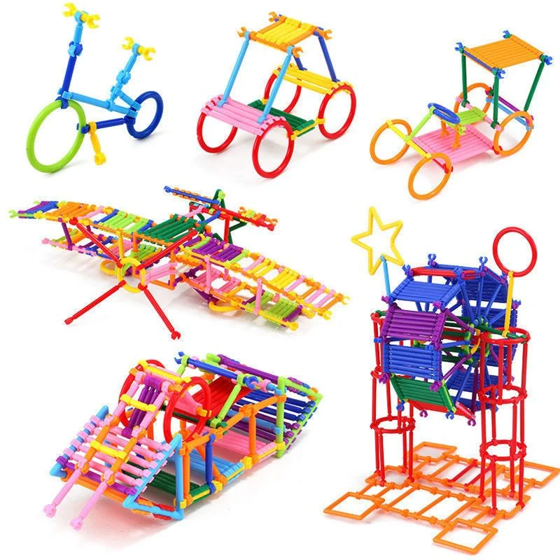 100/400 montiert Bausteine DIY Smart Stick Blöcke Fantasie Kreativität Pädagogisches Lernen Spielzeug Kinder Geschenk
