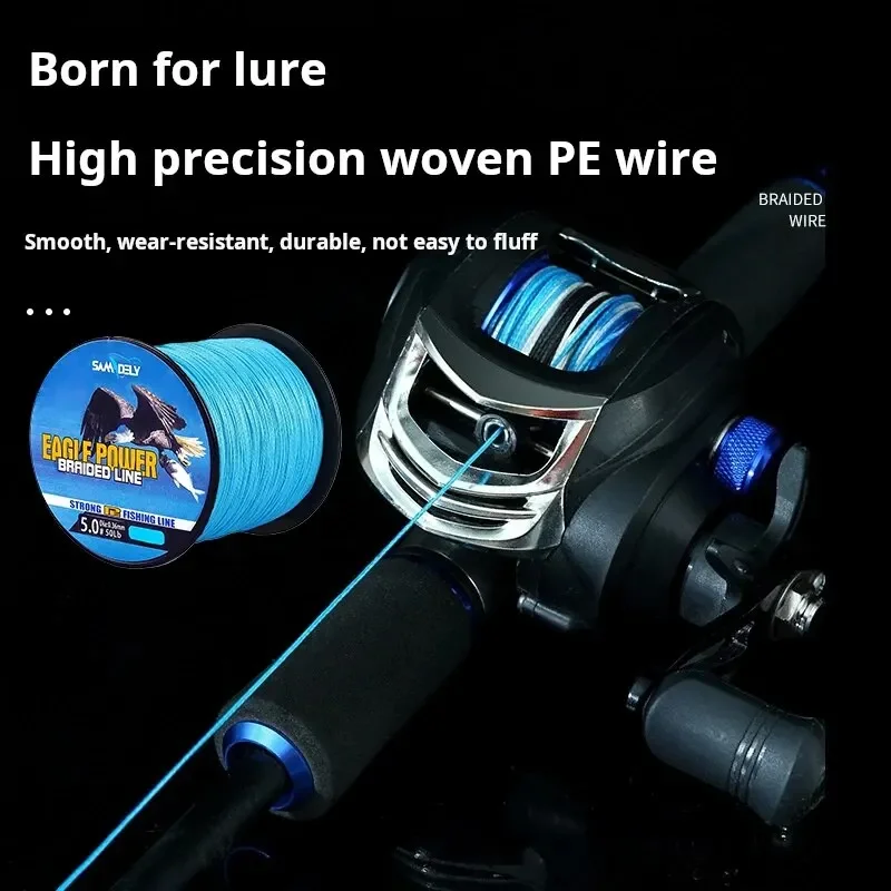 Плетеные лески из полиэтилена, 500 м, 4 нити, 10 фунтов, 15 фунтов, сверхпрочная рыболовная проволока, японская многоцветная мультифиламентная леска для морской воды Плетеные лески из полиэтилена, 500 м, 4 нити, 10 фунтов, 15 фунтов, сверхпрочная рыболовная проволока, японская многоцветная мультифиламентная леска для морской воды