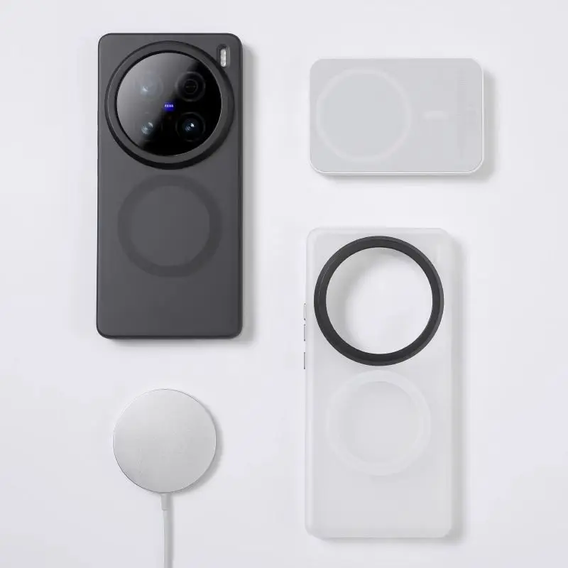 Funda para VIVO X300 Pro 200 Ultra lujosa sensación de piel mate Magsafe Funda de teléfono con imán para VIVO X 300 Pro Funda de parachoques a prueba de golpes