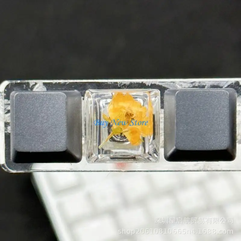 20CE تخصيص الراتنج Keycap OEM الملف الشخصي شخصية استبدال Keycap شفافة #4
