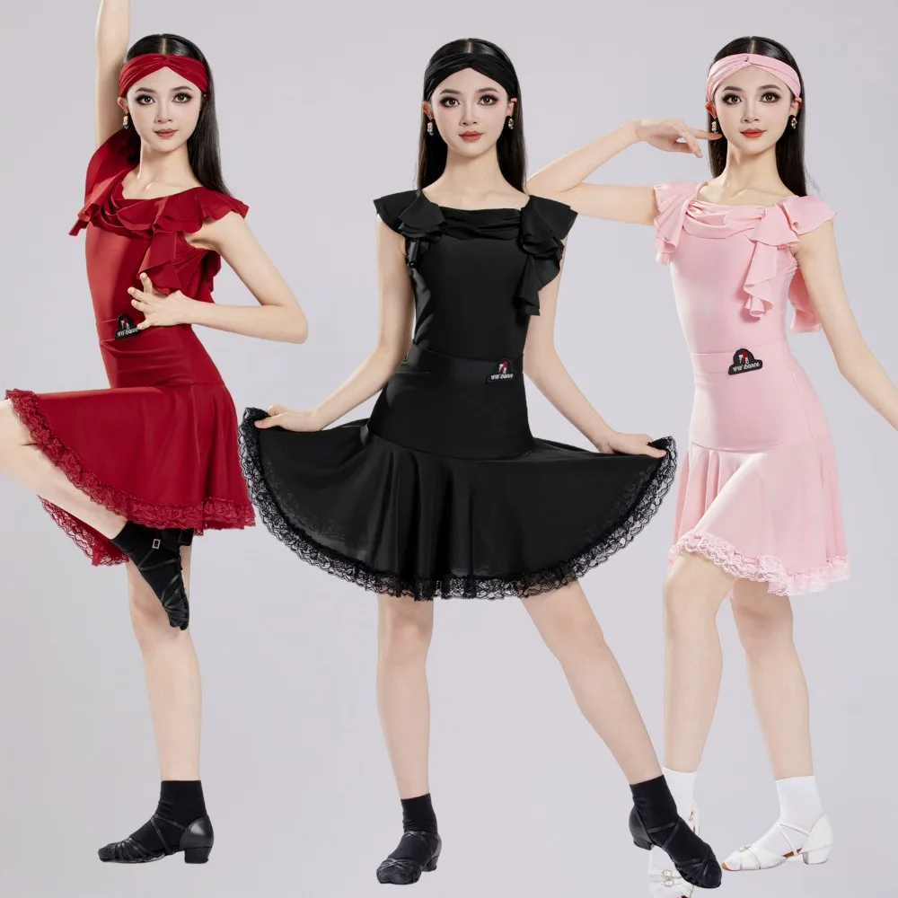 new-children's-latin-dance-practice-suit-sleeveless-high-end-skirt-for-girls'-latin-dance-training-and-performance-costumes