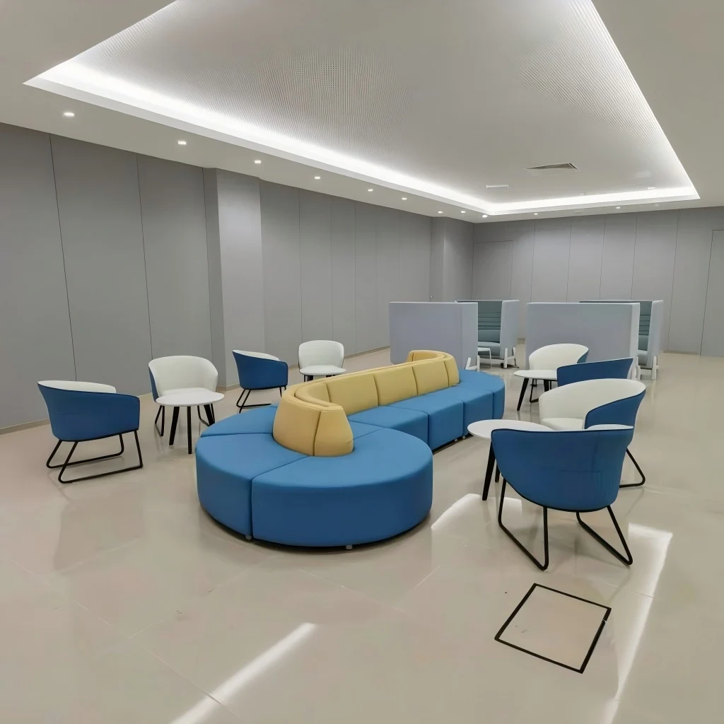 & Modular Sofa Free Combination, Commercial Grade PU Leather Versatile Application for Office Waiting Room Library Shopping Mall
